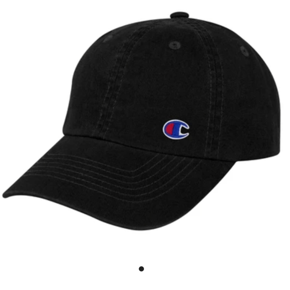 Champion Shoe Flow Embroidered Logo Black Hat